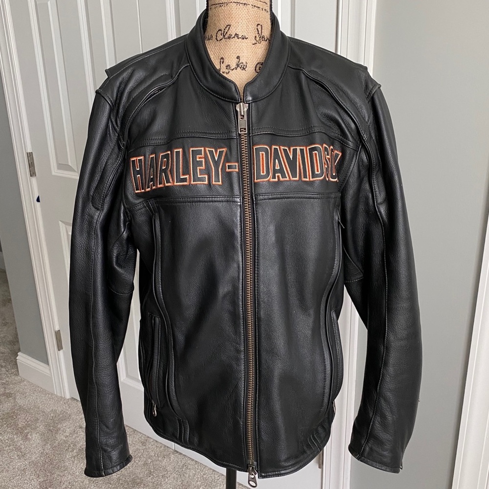 Genuine Leather Harley Davidson Motorcycle Jacket